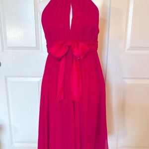 Maggy of London silk cocktail dress with satin bow